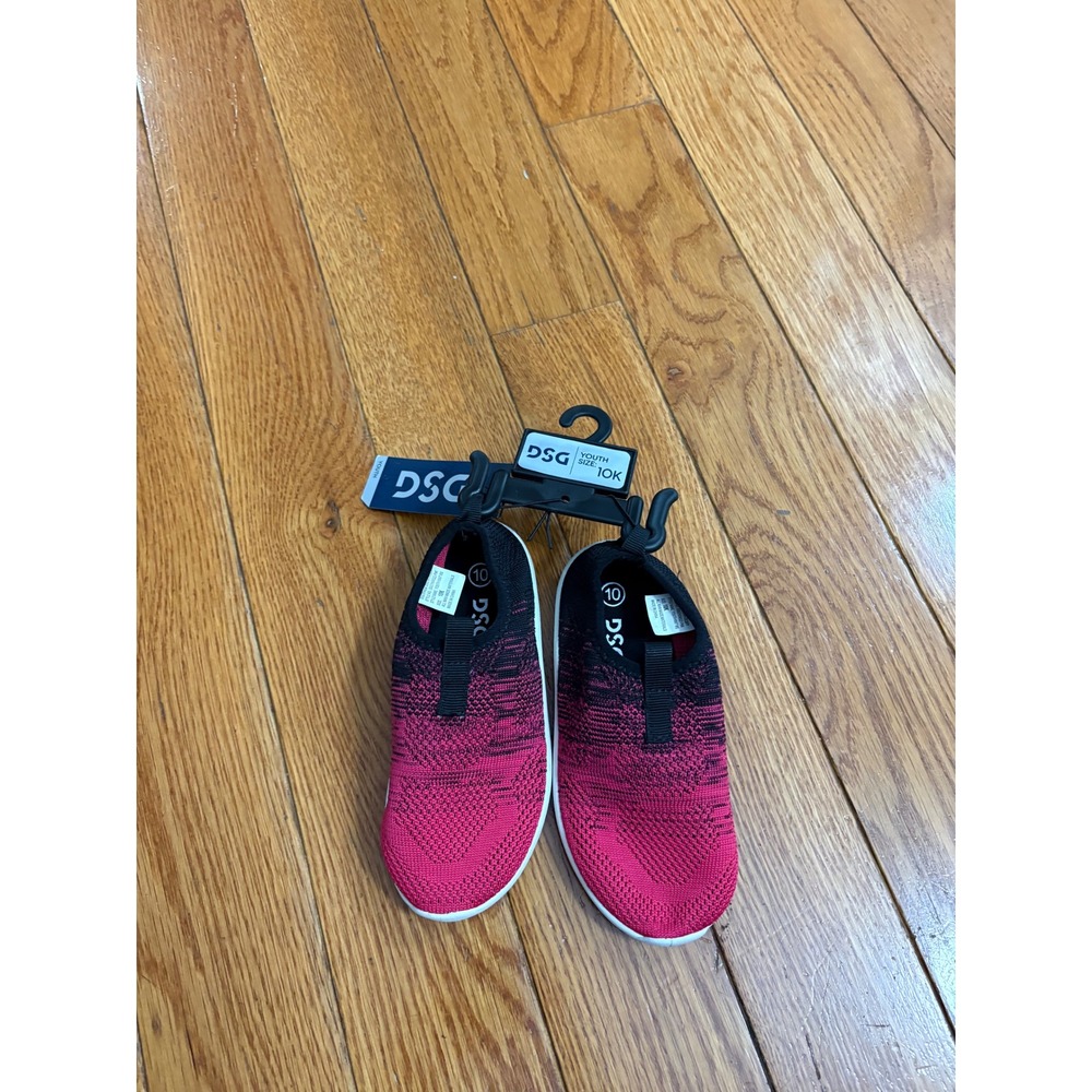 DSG Youth Knit WS Slip-On Sneakers Pink Black Size 10K DSGYKWS22-PNK